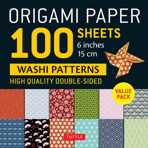 Origami Paper 100 Sheets Washi Patterns 6" - MPHOnline.com