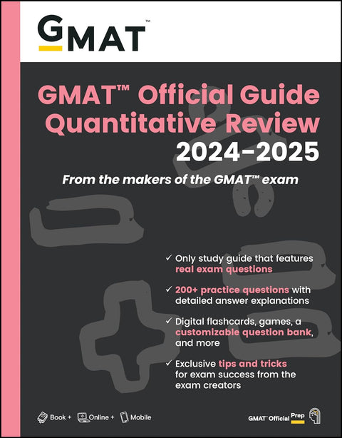 GMAT Official Guide Quantitative Review 2024-2025: Book + Online Question Bank - MPHOnline.com
