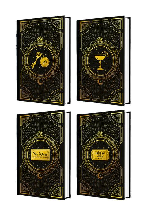 The special UK hardback edition of Stephanie Garber's ALCHEMY OF SECRETS features stunning foiled endpaper art and a secret hidden cover design printed in beautiful foil beneath the dust jacket. Four different designs to collect, and stocks are limited! Now at MPHOnline.com.