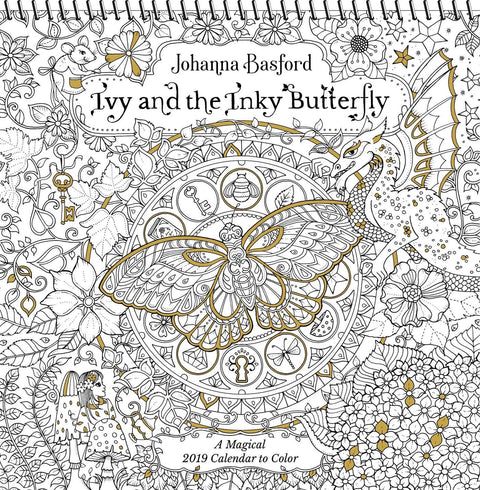 Ivy and the Inky Butterfly 2019 Coloring Wall Calendar: A Magical 2019 Calendar to Color Calendar – Wall Calendar - MPHOnline.com