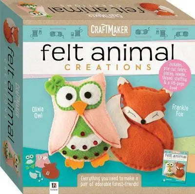 Craftmaker Tuck Box Kit Felt Animals - MPHOnline.com