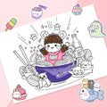 Kawaii Wonderland Colouring Set with Lap Desk - MPHOnline.com