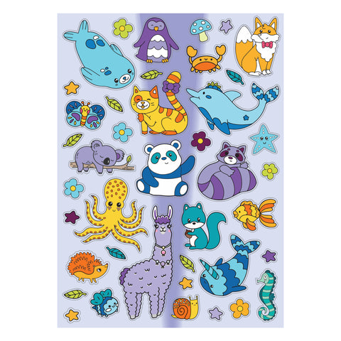 Kaleidoscope Colouring Scented Stickers Super Cute Animals - MPHOnline.com