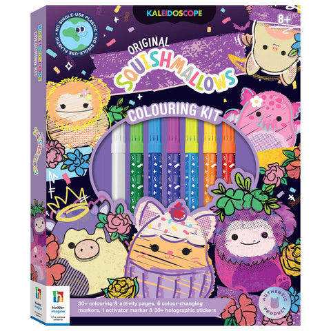 Kaleidoscope Original Squishmallows Colouring Kit (2025 Ed) - Hinkler/Curious Universe - MPHOnline.com