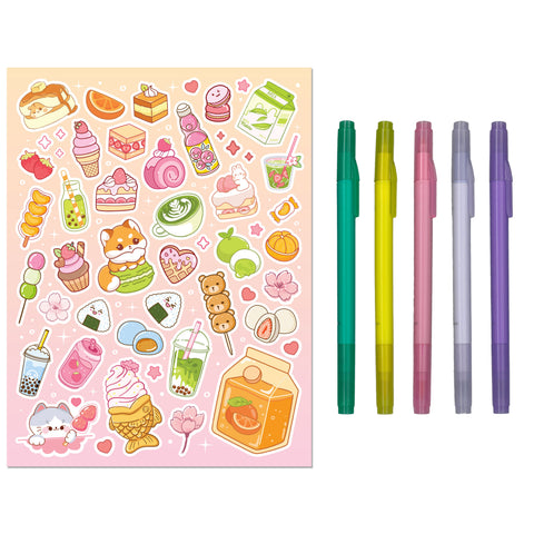 Kaleidoscope Colouring Kit Kawaii Cafe - MPHOnline.com