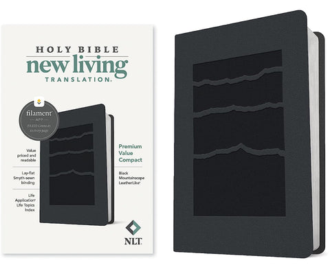 NLT Premium Value Compact Bible (Black) - MPHOnline.com