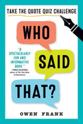 Who Said That? - MPHOnline.com