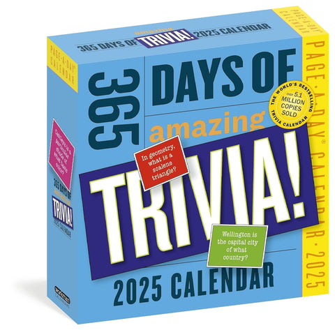 365 Days of Amazing Trivia Page-A-Day Calendar 2025 - MPHOnline.com