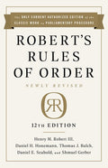 Roberts Rules Of Order Newly Revised, 12Th Edition - MPHOnline.com