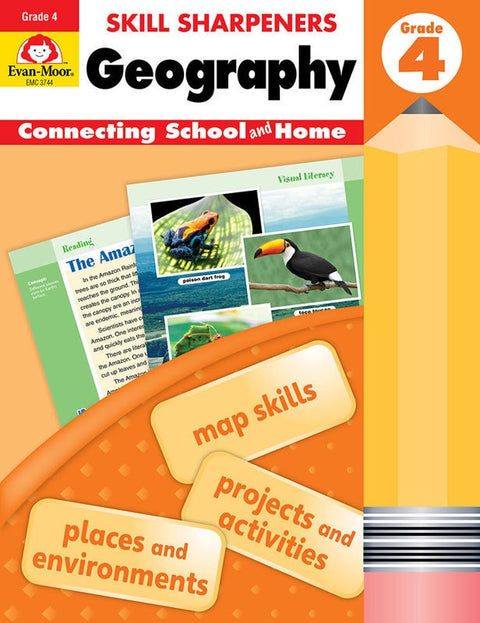 Skill Sharpeners Geography Grade 4 - MPHOnline.com