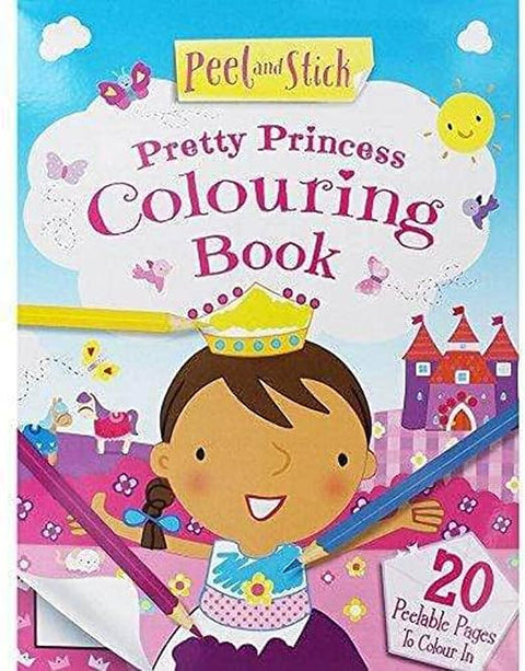 Peel And Stick: Pretty Princess Colouring Book - MPHOnline.com