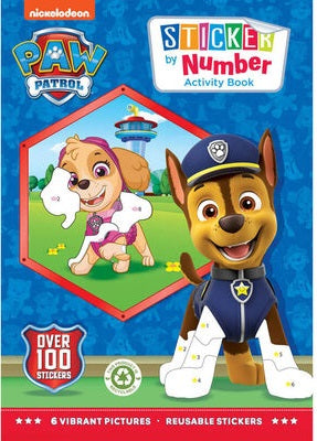 Paw Patrol Sticker by Number Book (9781788244299) - MPHOnline.com