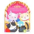 Cats Coloring Book + Stickers - Petit Collage - MPHOnline.com
