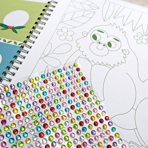 Gem Sticker Activity Book - Jungle Animals - MPHOnline.com