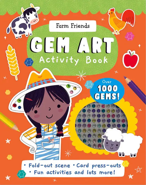 Gem Sticker Activity Book - Farm Friends - MPHOnline.com