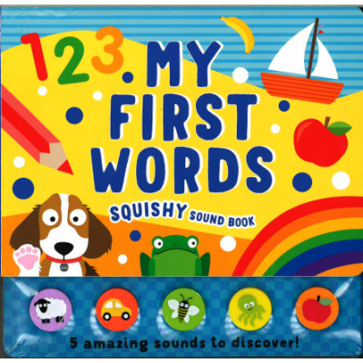 Press/Play Silicon Sound Book - First Words - MPHOnline.com