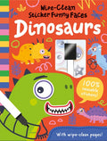 Wipe Clean Sticker Funny Faces - Dinosaurs - MPHOnline.com
