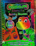 Scratch Art Stencils: Neon Dinosaurs - Curious Universe - MPHOnline.com