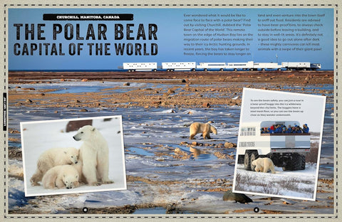 Another look inside Lonely Planet Kids: Hidden Wonders (2nd Edition)
(chapter on The Polar Bear Capital of the World in Manitoba, Canada) - Lonely Planet - MPHOnline.com