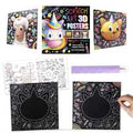 Scratch Art 3D Posters: Unicorn & Friends - MPHOnline.com