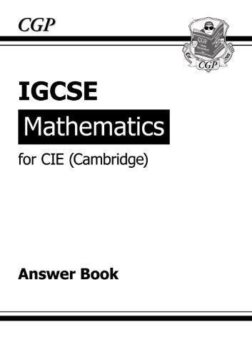 Igcse Maths Cie (Cambridge) Answers (For Workbook) - MPHOnline.com