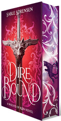 Fourth Wing meets The Hunger Games in the spicy, page-turning romantasy DIRE BOUND by Sable Sorensen, where humans and direwolves forge unbreakable bonds and fight for survival at all costs. Get the limited-edition hardback, with unique jacket design, gorgeous map end-papers and stencilled sprayed edges (shown here), now at MPHOnline.com.