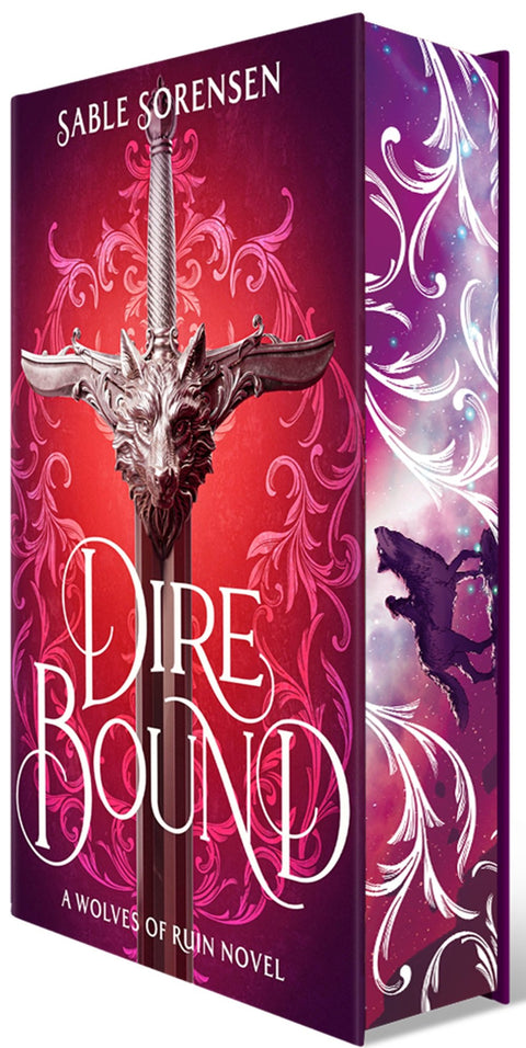 Fourth Wing meets The Hunger Games in the spicy, page-turning romantasy DIRE BOUND by Sable Sorensen, where humans and direwolves forge unbreakable bonds and fight for survival at all costs. Get the limited-edition hardback, with unique jacket design, gorgeous map end-papers and stencilled sprayed edges (shown here), now at MPHOnline.com.