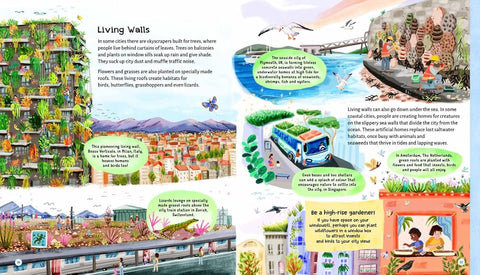 Another look inside Cities Going Wild … to Save the Planet (chapter on Living Walls) - Otter-Barry Books Limited - MPHOnline.com