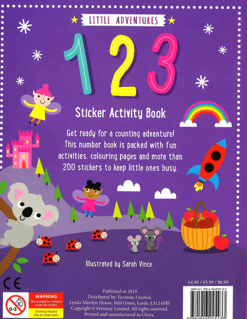 Little Adventures: 123 Sticker Activity Book – MPHOnline.com