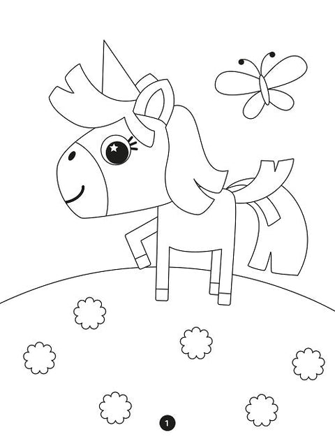 My Favourite Bumper Unicorn Colouring Book - MPHOnline.com