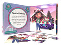 A look at one page (with puzzle pieces) of My First Puzzle Book: Gabby Dollhouse Christmas - Phidal - MPHOnline.com