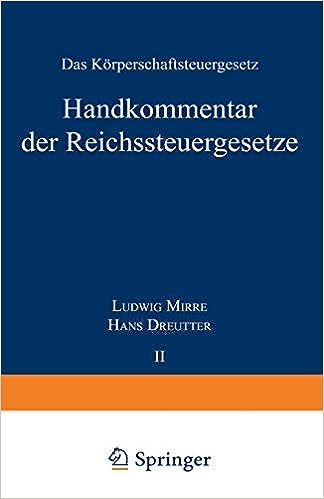 Handkommentar der Reichssteuergesetze - MPHOnline.com