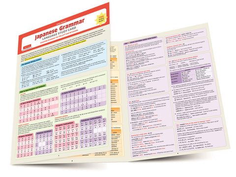 Japanese Grammar Language Study Card - MPHOnline.com