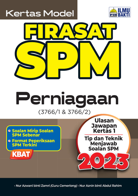 Firasat SPM Kertas Model Perniagaan - MPHOnline.com