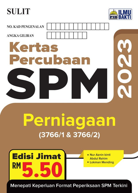 Kertas Percubaan SPM Perniagaan '23 - MPHOnline.com