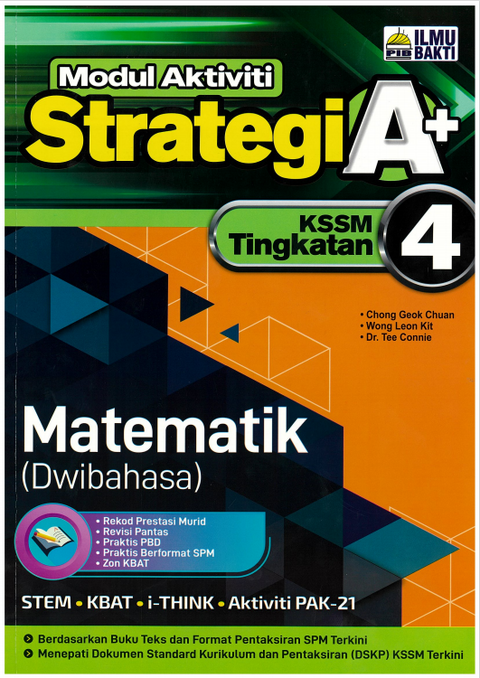 Modul Aktiviti Strategi A+ KSSM Tingkatan 4 Matematik/Mathematics (Dwibahasa) - MPHOnline.com