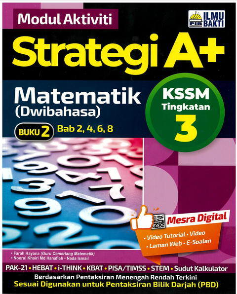 Modul Aktiviti Strategi A+  KSSM Tingkatan 3 Matematik/Mathematics (Dwibahasa) - Buku 2 - MPHOnline.com