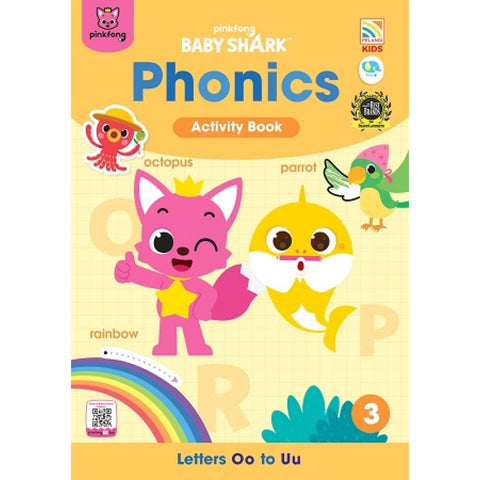 Pinkfong Baby Shark Phonics - Baby Shark Phonics Activity Book 3 - MPHOnline.com