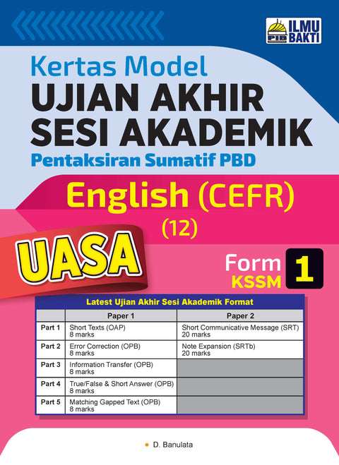 Kertas Model UASA English CEFR Form 1 '23 - MPHOnline.com