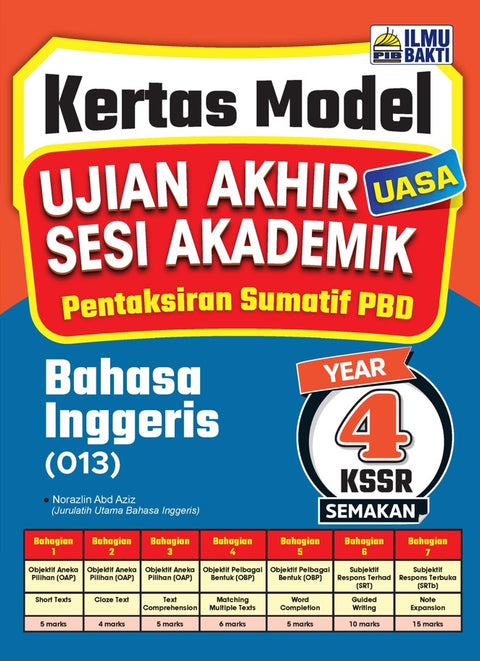 Kertas Model UASA Bahasa Inggeris KSSR Tahun 4 '24 - MPHOnline.com