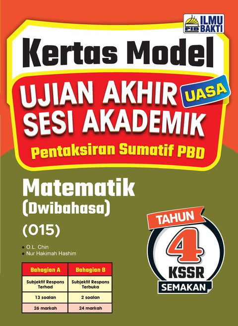 Kertas Model UASA Matematik KSSR (Dwi) Tahun 4 '24 - MPHOnline.com