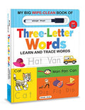 My Big Wipe And Clean Book of Three Letter Words for Kids : Learn And Trace Words - MPHOnline.com