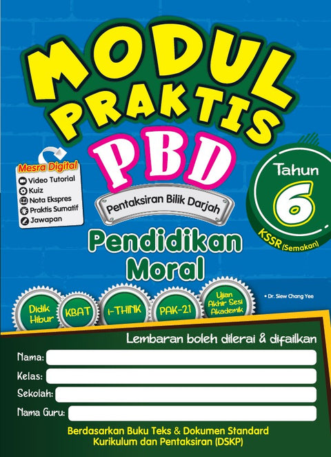 Modul Praktis PBD Pend.Moral Tahun 6 '23 - MPHOnline.com