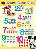 Mini Wall Chart - Learn Numbers (Disney) - MPHOnline.com