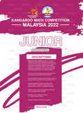 Kangaroo Mathematics Competition Malaysia 2022 (Junior) - MPHOnline.com