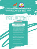 Kangaroo Mathematics Competition Malaysia 2022 (Student) - MPHOnline.com