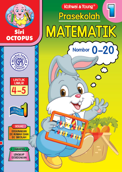 Prasekolah Matematik Buku Aktiviti 1 - MPHOnline.com