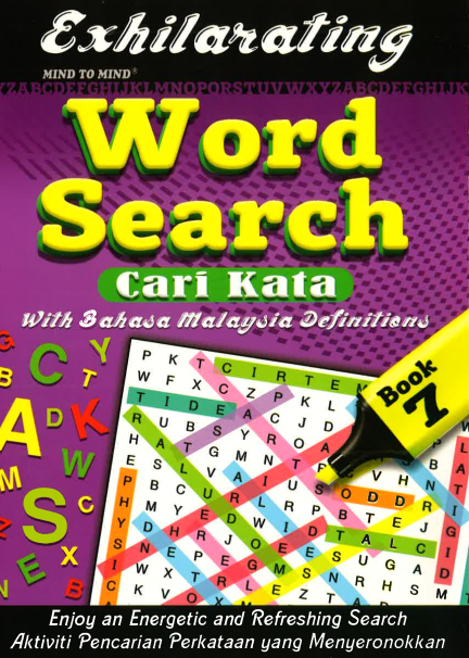 Exhilarating Word Searh (Cari Kata) with Bahasa Malaysia Definitions Book 7 - MPHOnline.com