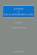 Kanesh on Local Government Laws (Volume 1): Local Goverment - MPHOnline.com