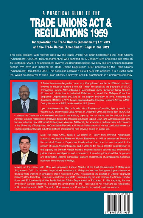 A Practical Guide to the Trade Unions Act & Regulations 1959 - MPHOnline.com